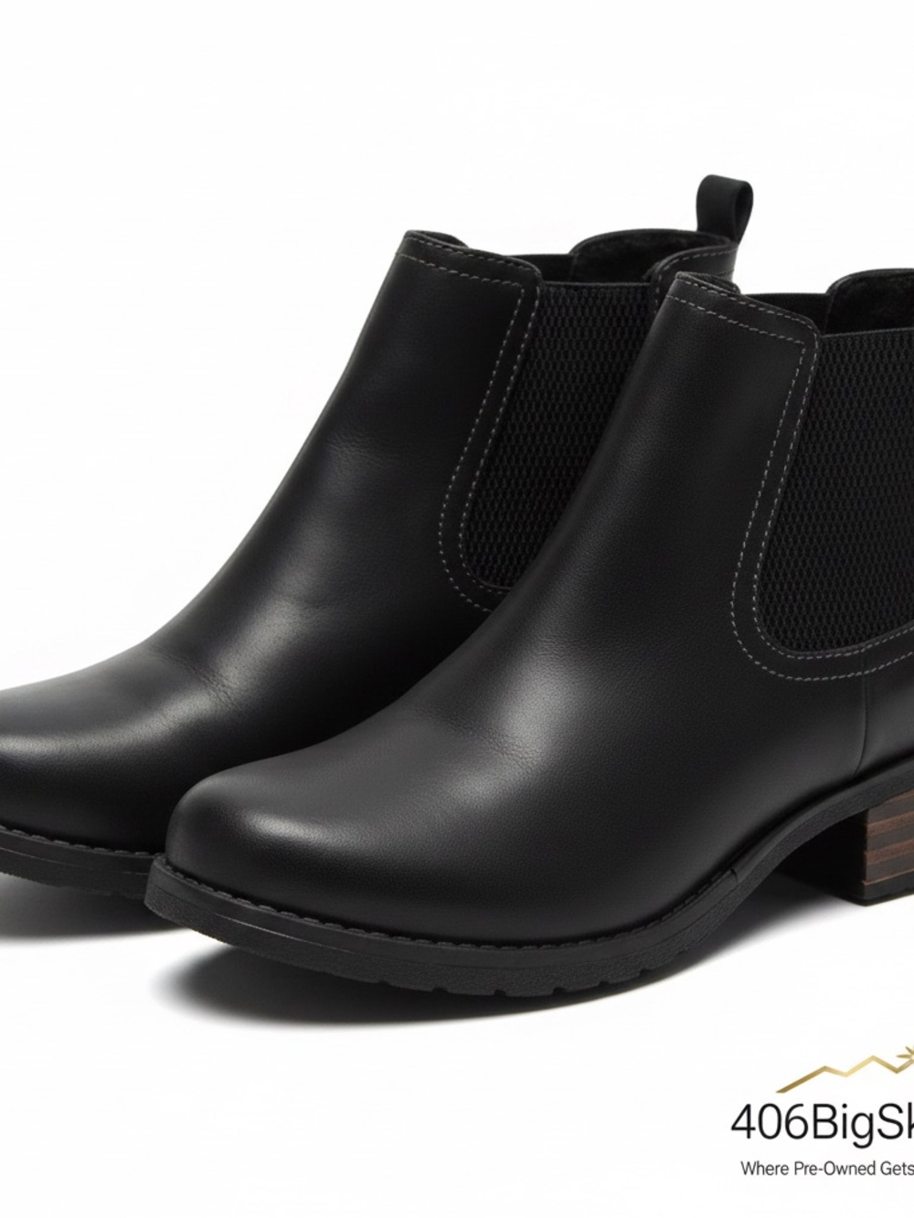Eastland Black Chelsea Ankle Boots